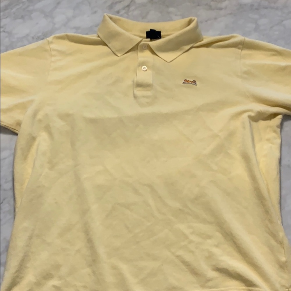Pale Yellow Le Tigre XL Short Sleeve Polo